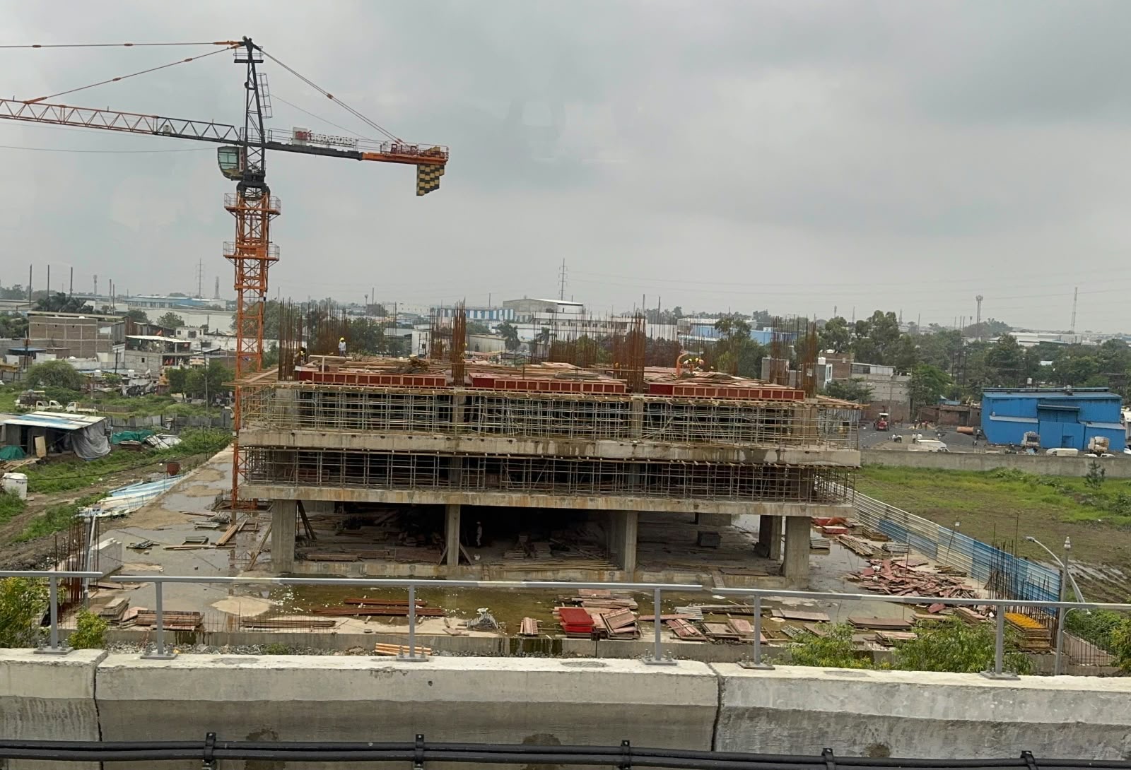 Site progress — structural work