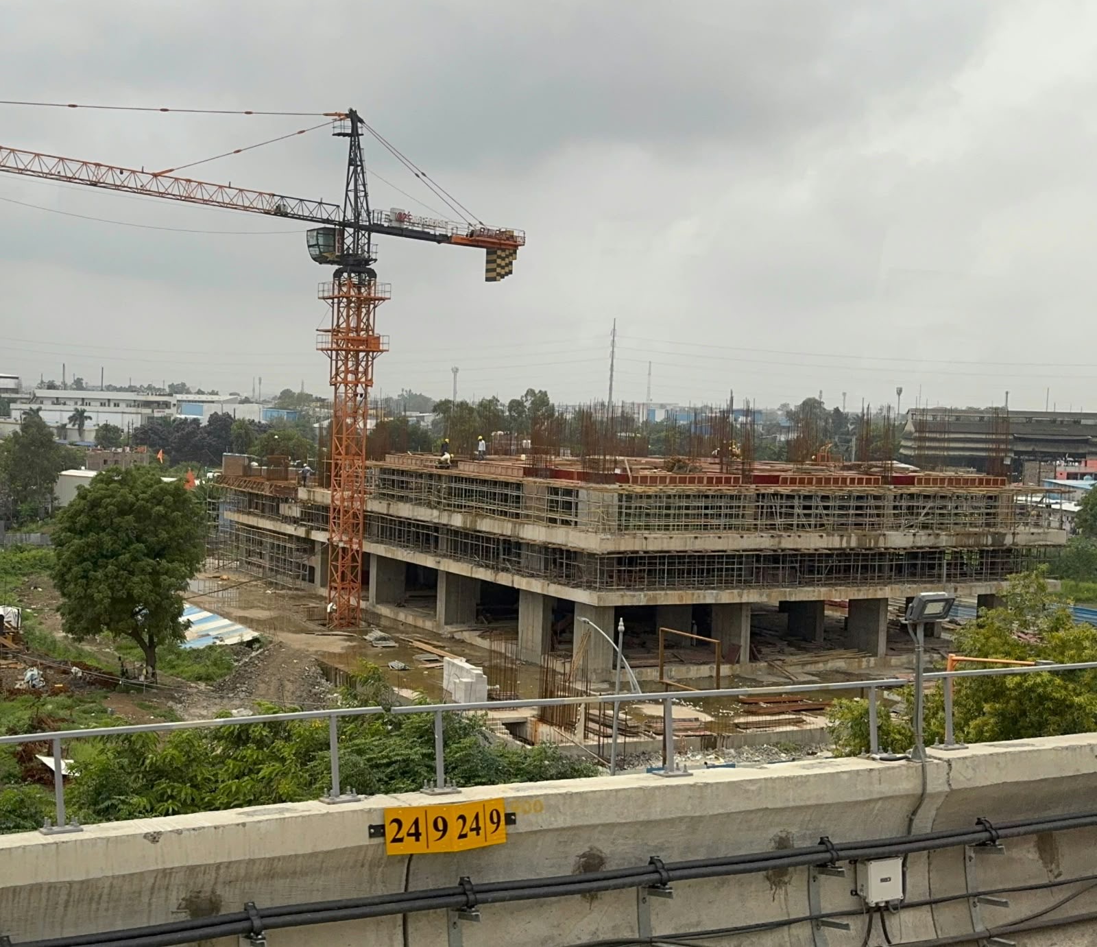 Site progress — slab shuttering